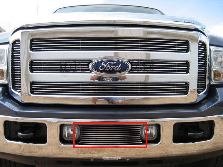 05 06 07 FORD F250 SD BILLET GRILLE GRILL BUMPER INSERT